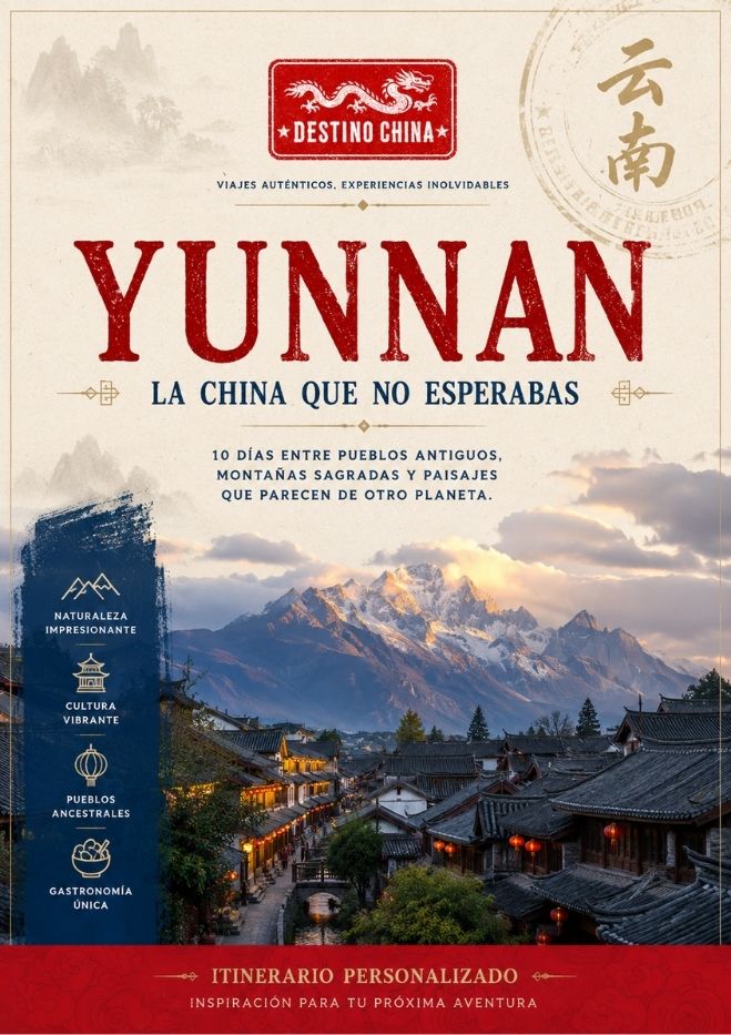 foto de un itinerario para un viaje en Yunnan, china